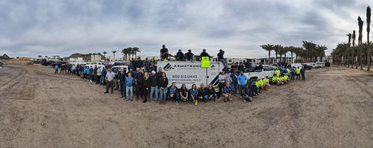 Armstrong Constructions group large team of trusted workers